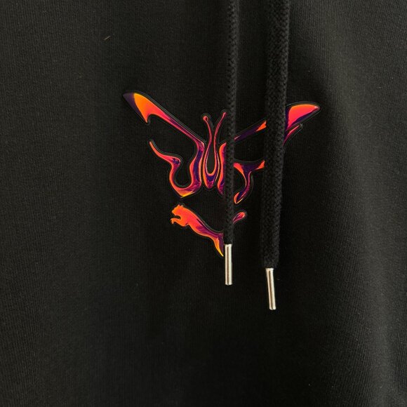 DUA LIPA X PUMA FLUTUR BLACK HOODIE SIZE L - Picture 2 of 3